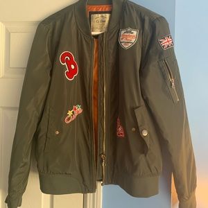 A bomber jacket